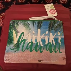 New Waikiki Hawaii Island Crew cosmetic pouch or case for iPad tablet